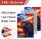 4th of July Patriotic Garden Flag for Outside 12×18 Inch Double Sided Memorial Day Independence Day Garden Flags with American Eagle Glass Style